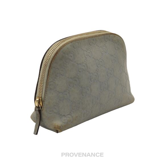 🔴 Gucci Zip Cosmetic Pouch - Powder Blue - Picture 4 of 8